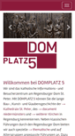 Mobile Screenshot of domplatz-5.de